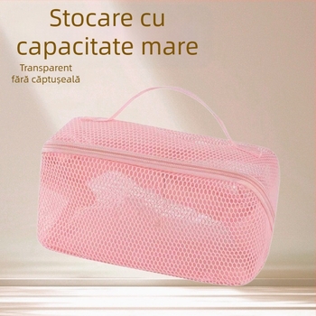 Geantă cosmetică de mare capacitate pentru femei, geantă de toaletă portabilă multifuncțională de călătorie, de înaltă calitate, cu compartimentare, pentru depozitarea articolelor de toaletă