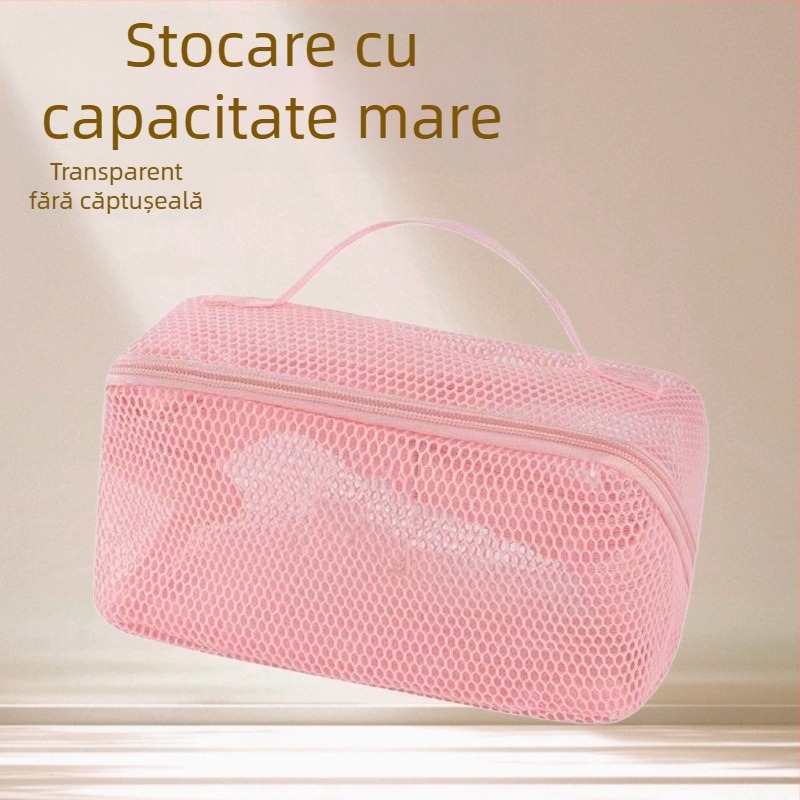 Geantă cosmetică de mare capacitate pentru femei, geantă de toaletă portabilă multifuncțională de călătorie, de înaltă calitate, cu compartimentare, pentru depozitarea articolelor de toaletă