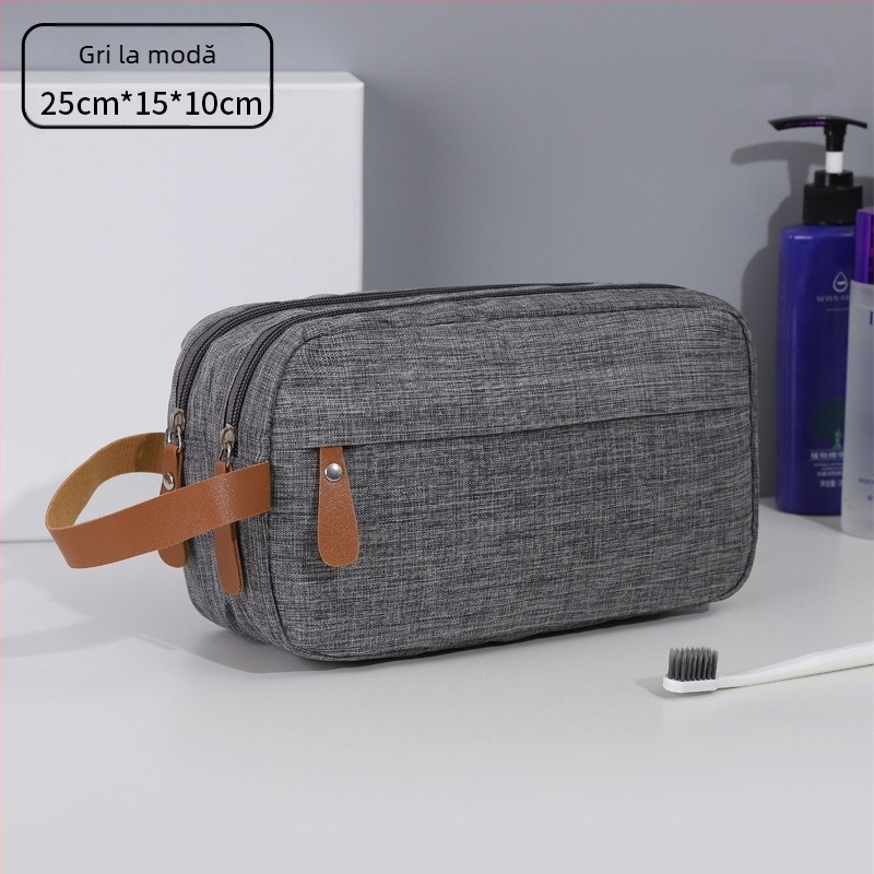 Geantă de depozitare cationică pentru călătorii, geantă de toaletă divizată, geantă cosmetică portabilă, capacitate mare, pentru călătorii de afaceri pentru bărbați