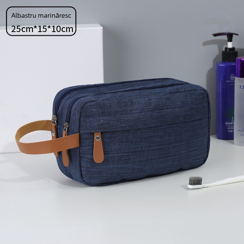 Geantă de depozitare cationică pentru călătorii, geantă de toaletă divizată, geantă cosmetică portabilă, capacitate mare, pentru călătorii de afaceri pentru bărbați