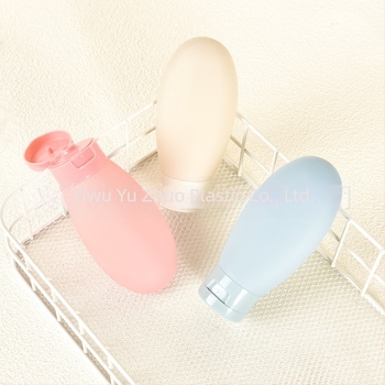 Sticlă inversată de călătorie, sticlă goală turnată prin suflare, plastic moale, 60 ml, emulsie, sub-îmbuteliere de călătorie