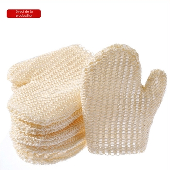 Mănuși de baie țesute cu sisal, mănuși pentru frecarea spatelui, mănuși pentru curățarea degetelor mari, frecarea noroiului, prosop de baie exfoliant, șervețel de baie