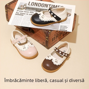 Carter Rabbit 2024 Toamna nouă Pantofi mici din piele în stilul Academiei Britanice Mary Jane Pantofi de prințesă Pantofi pentru băieți și fete Pantofi pentru studenți