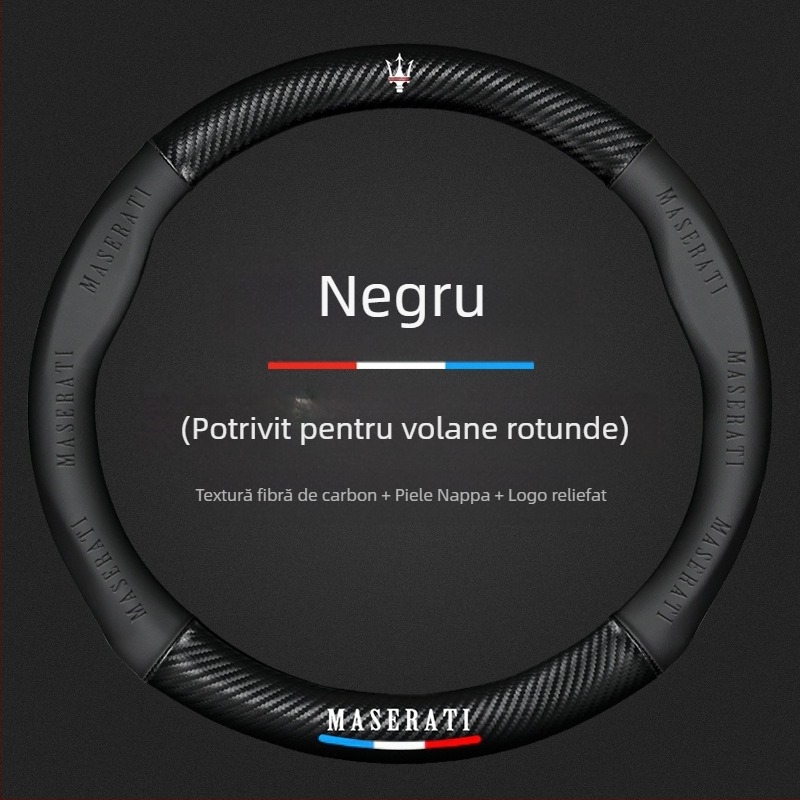 Husă volan din piele, potrivită pentru Maserati Levante, Levante President, Ghibli, Jiboli