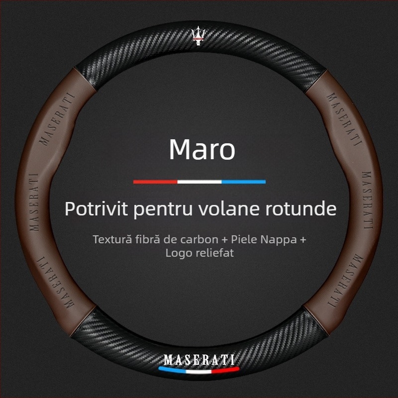 Husă volan din piele, potrivită pentru Maserati Levante, Levante President, Ghibli, Jiboli