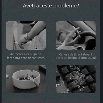 Scrumieră mobilă portabilă, fără cenușă pentru mașină, artefact leneș, portabilă, fără bombă