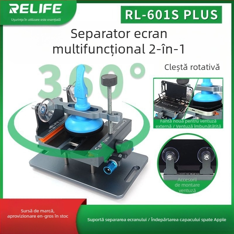 Ss-601G Ecran de telefon mobil fără încălzire Îndepărtare rapidă a ecranului Îndepărtare puternică a ventuzei Protecție Capac spate Clemă de îndepărtare