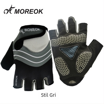 Mănuși de ciclism montan MK095, cu deget scurt, cu absorbție de șocuri, din silicon, antiderapante, pentru sporturi în aer liber, en-gros