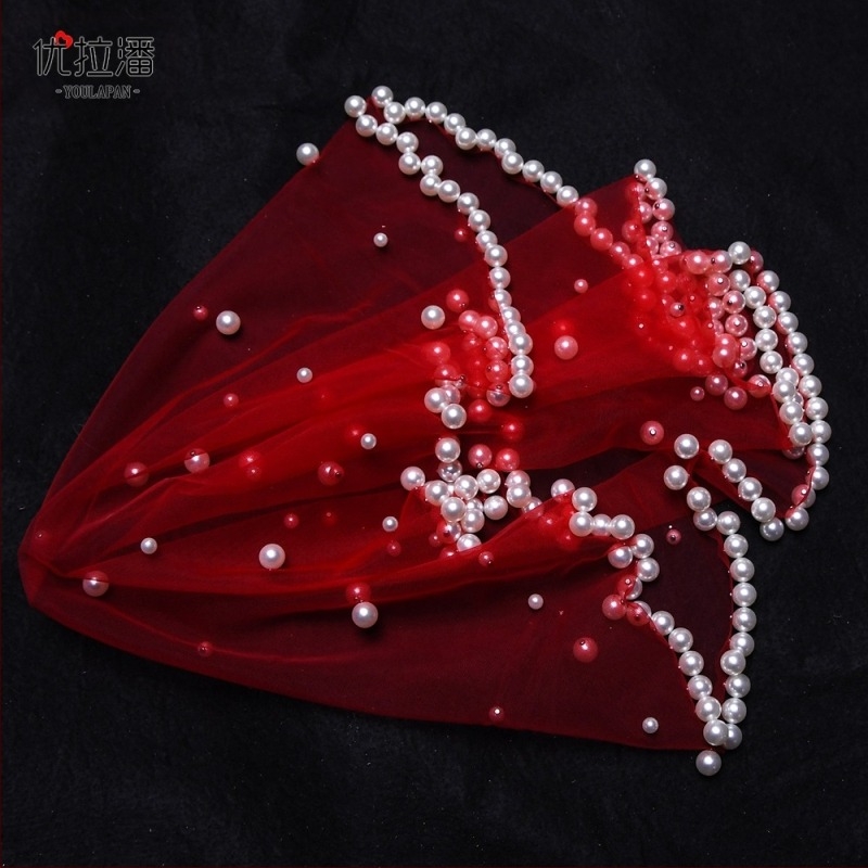 Youlapan Va10 Elegant Retro Coafură Voal cu Perle Bal de Nuntă Recepție Cină Cel Mai Ușor pentru Asortare Accesorii de Acoperire a Feței