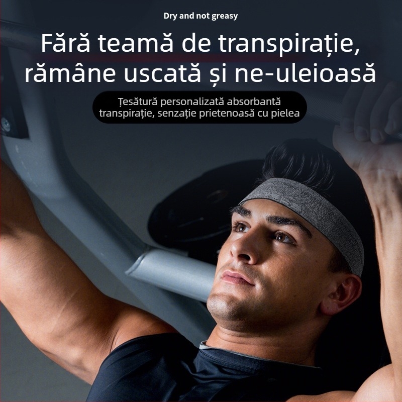 Bandă de susținere sport Wrels, bandă pentru cap, bandă anti-sudare, echipament de baschet fitness, antiperspirant pentru alergare, protecție pentru cap și eșarfă care elimină transpirația