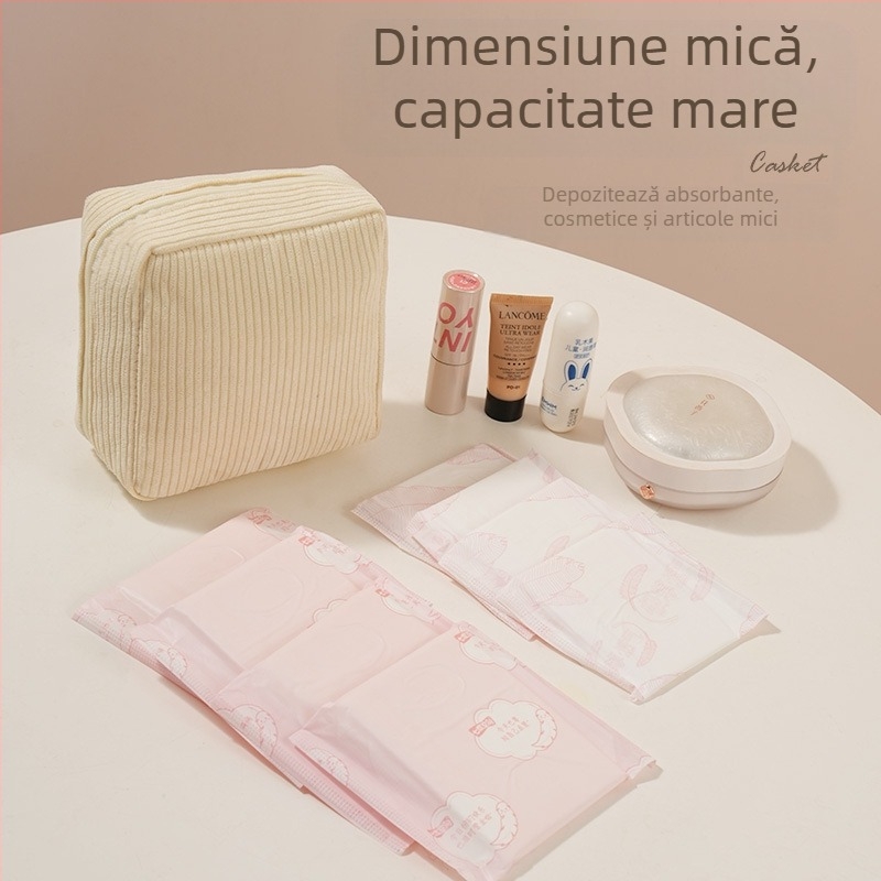 Geantă de depozitare a șervețelelor sanitare transfrontalieră nouă, geantă de depozitare a șervețelelor sanitare îngroșată, geantă de depozitare a șervețelelor sanitare, geantă menstruală mică