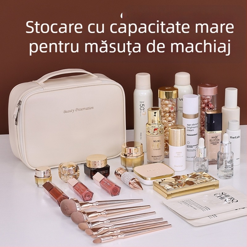 Geantă cosmetică multifuncțională detașabilă portabilă, de vânzare cu amănuntul, de mare capacitate, impermeabilă, pentru călătorii, cosmetice, geantă de toaletă