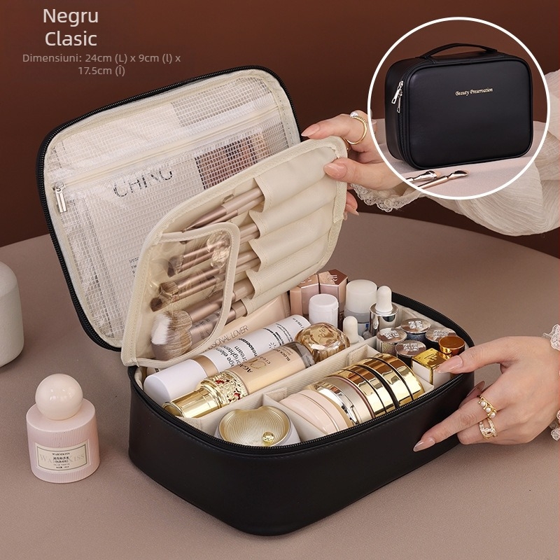 Geantă cosmetică multifuncțională detașabilă portabilă, de vânzare cu amănuntul, de mare capacitate, impermeabilă, pentru călătorii, cosmetice, geantă de toaletă