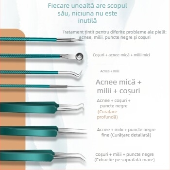 Acnee ac Blackhead Squeeze acnee Tool acnee îndepărtare acnee Pick acnee îndepărtare Blackhead Squeeze acnee beauty