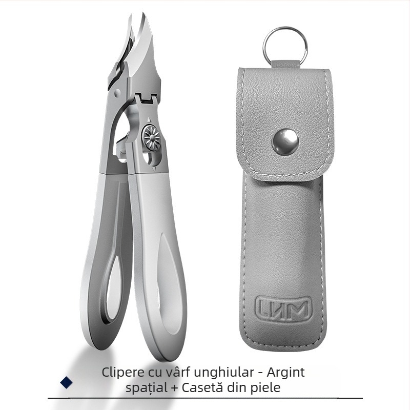 Unghiere noi de înaltă calitate, clește pentru caneluri de unghii, anti-stropire, deschidere mare, tundere pentru unghii groase și dure, instrument compact de manichiură