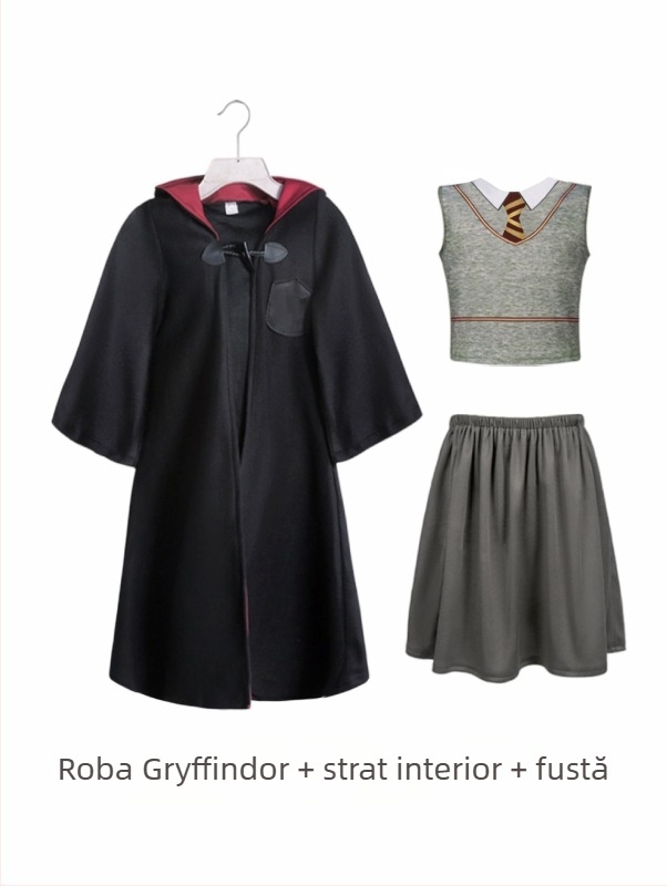 Costume de Halloween pentru copii, Harry Potter, halat magic, costum de vrăjitor, versiune japoneză, pelerină, costum de performanță