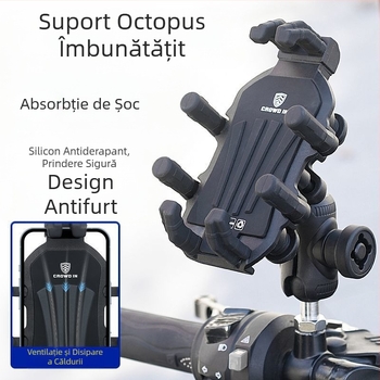 Suport telefon mobil H5X pentru motocicletă, cu absorbție de șocuri, antifurt, nr. 9, livrare vehicul electric