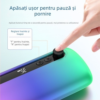 Stilou de lustruire a unghiilor cu ecran inteligent transfrontalier, set de lustruire a unghiilor cu baterie externă portabilă, viteză continuă