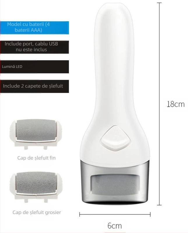 Mașină de tuns electrică pentru picioare transfrontalieră, cu încărcare USB, exfoliantă, bătături excitate, pedichiură, mașină de tuns pentru picioare de uz casnic