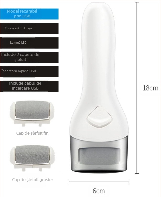 Mașină de tuns electrică pentru picioare transfrontalieră, cu încărcare USB, exfoliantă, bătături excitate, pedichiură, mașină de tuns pentru picioare de uz casnic