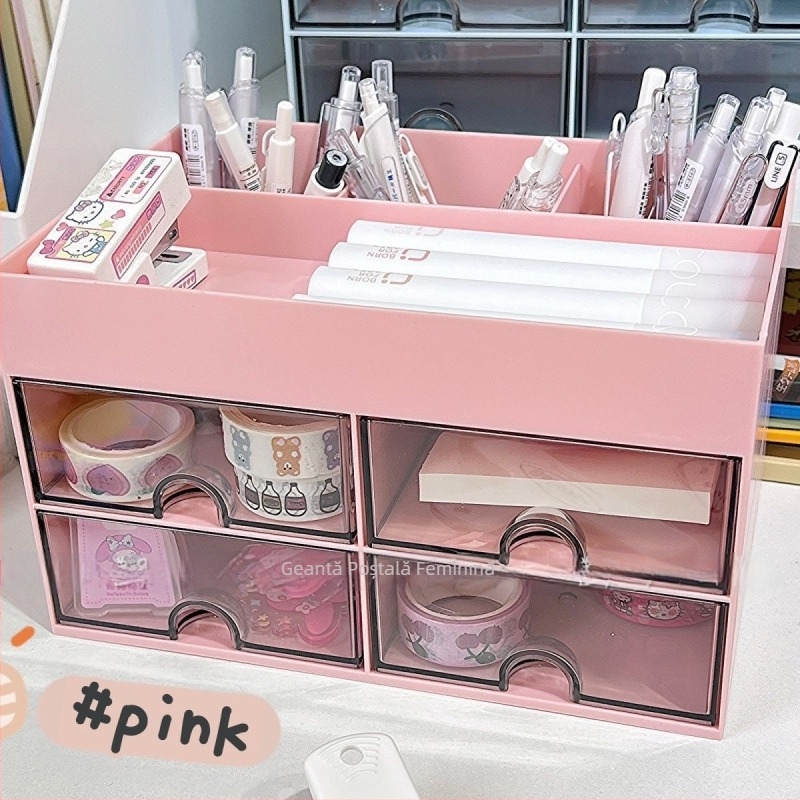 Papetărie mână cont student desktop depozitare cutie sertar tip organizator copii accesorii de păr birou cont stilou suport depozitare raft