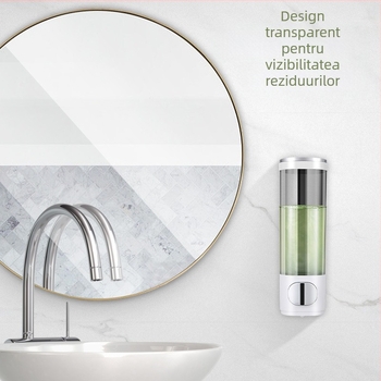 Dezinfectant de mâini pentru baie, hotel Morton, suspendat pe perete, mașină de detergent de bucătărie, dozator de săpun fără perforare, cutie dezinfectantă pentru mâini