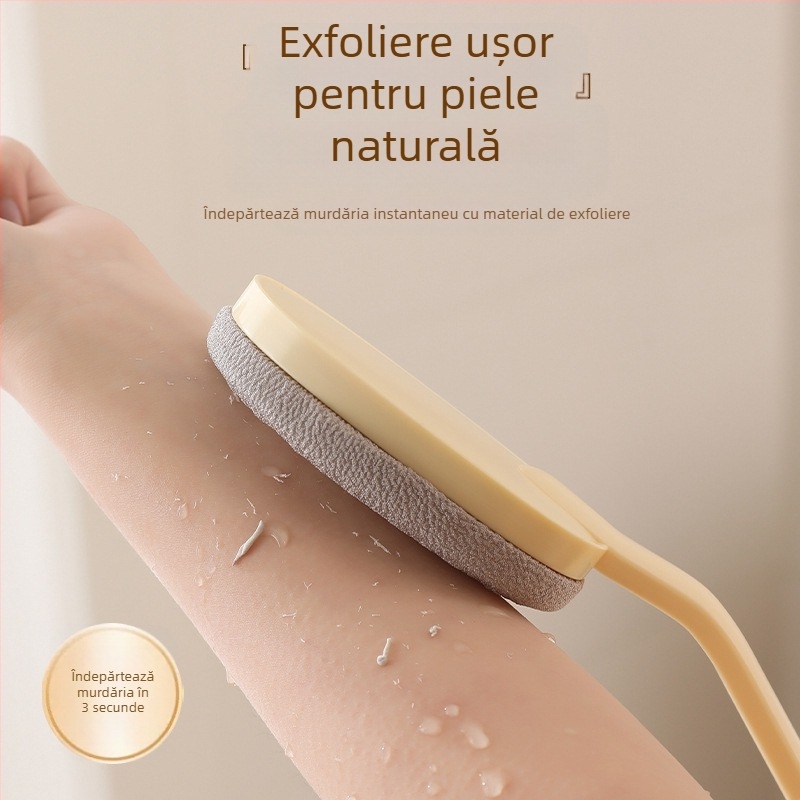 Perie de baie cu mâner lung pentru frecare și curățare, potrivită atât pentru bărbați, cât și pentru femei