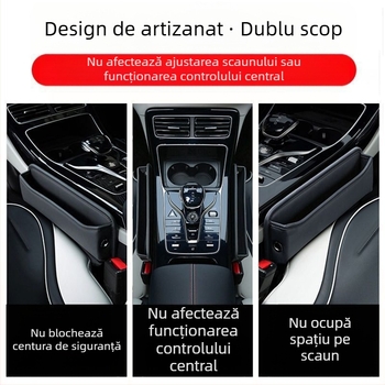 Cutie de depozitare pentru decorațiuni interioare auto, cutie practică de depozitare auto, cutie de depozitare pentru spațiul dintre scaune