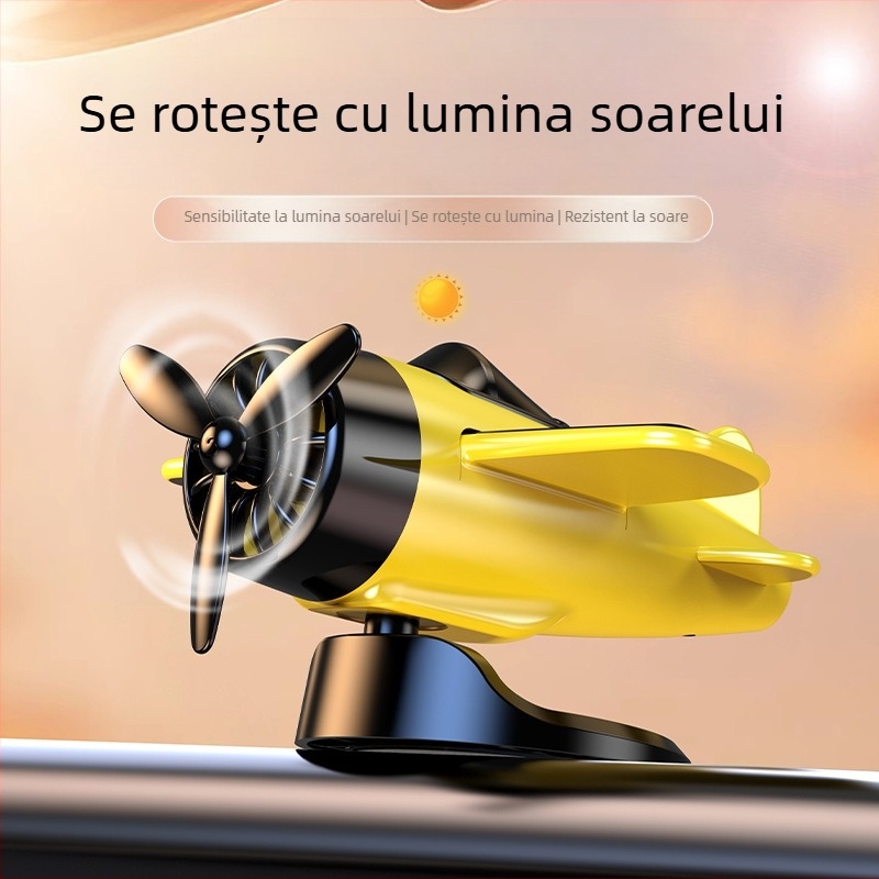 Ornamente creative de bijuterii, avioane rotative cu energie solară, noi accesorii decorative dinamice de joacă la modă în mașină, călăreț