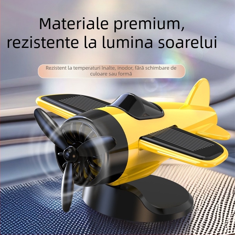 Ornamente creative de bijuterii, avioane rotative cu energie solară, noi accesorii decorative dinamice de joacă la modă în mașină, călăreț