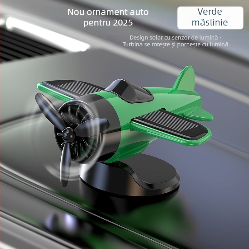 Ornamente creative de bijuterii, avioane rotative cu energie solară, noi accesorii decorative dinamice de joacă la modă în mașină, călăreț