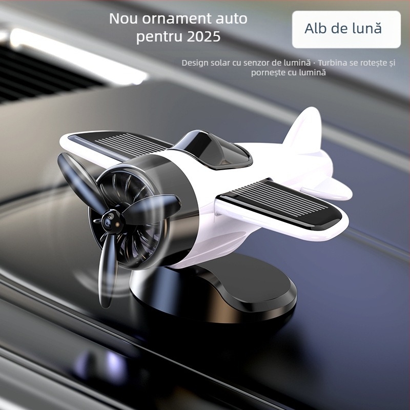 Ornamente creative de bijuterii, avioane rotative cu energie solară, noi accesorii decorative dinamice de joacă la modă în mașină, călăreț