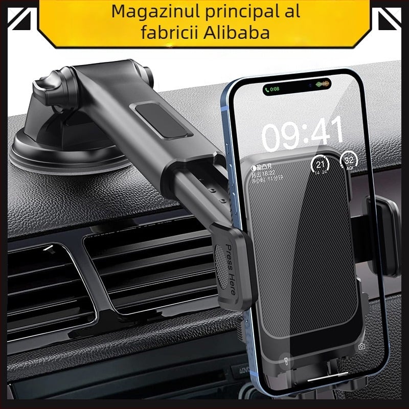 Suport telefon mobil auto ventuză auto evacuare aer navigație suport clemă auto pastă auto