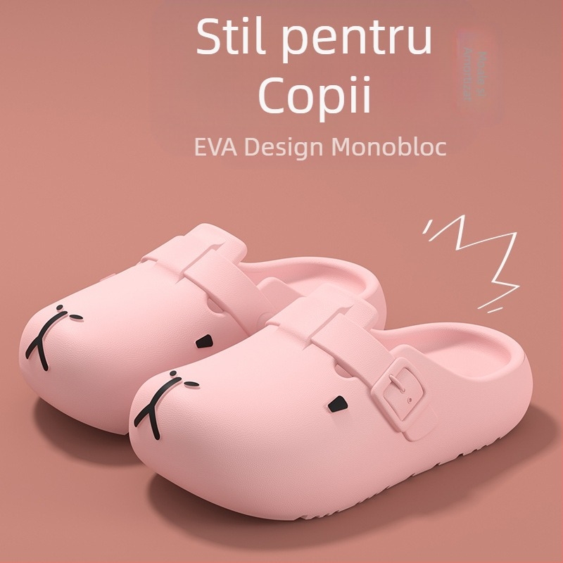 Papuci pentru copii Kapi Bala, vara anului 2025, sandale de plajă antiderapante noi, fete, pantofi cu găuri mari pentru copii