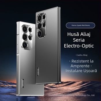 Atracție magnetică metalică transfrontalieră pentru carcasă de telefon mobil Samsung s24ultra, nouă carcasă de protecție anti-cădere s24, s23ultra