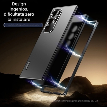Atracție magnetică metalică transfrontalieră pentru carcasă de telefon mobil Samsung s24ultra, nouă carcasă de protecție anti-cădere s24, s23ultra