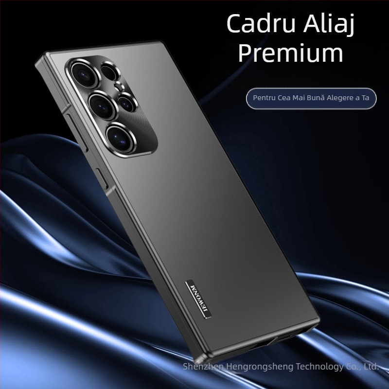 Atracție magnetică metalică transfrontalieră pentru carcasă de telefon mobil Samsung s24ultra, nouă carcasă de protecție anti-cădere s24, s23ultra