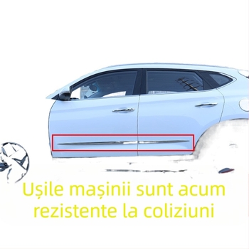Ejv auto bandă anti-coliziune ușă bandă anti-zgârieturi autocolant anti-zgârieturi caroserie ușă laterală protecție bandă decorativă bandă strălucitoare autocolant adeziv