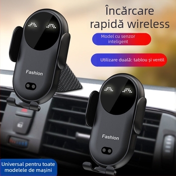 Suport încărcător wireless auto FYl, suport priză aer pentru încărcător auto, navigație auto, suport universal pentru telefon mobil, inducție automată