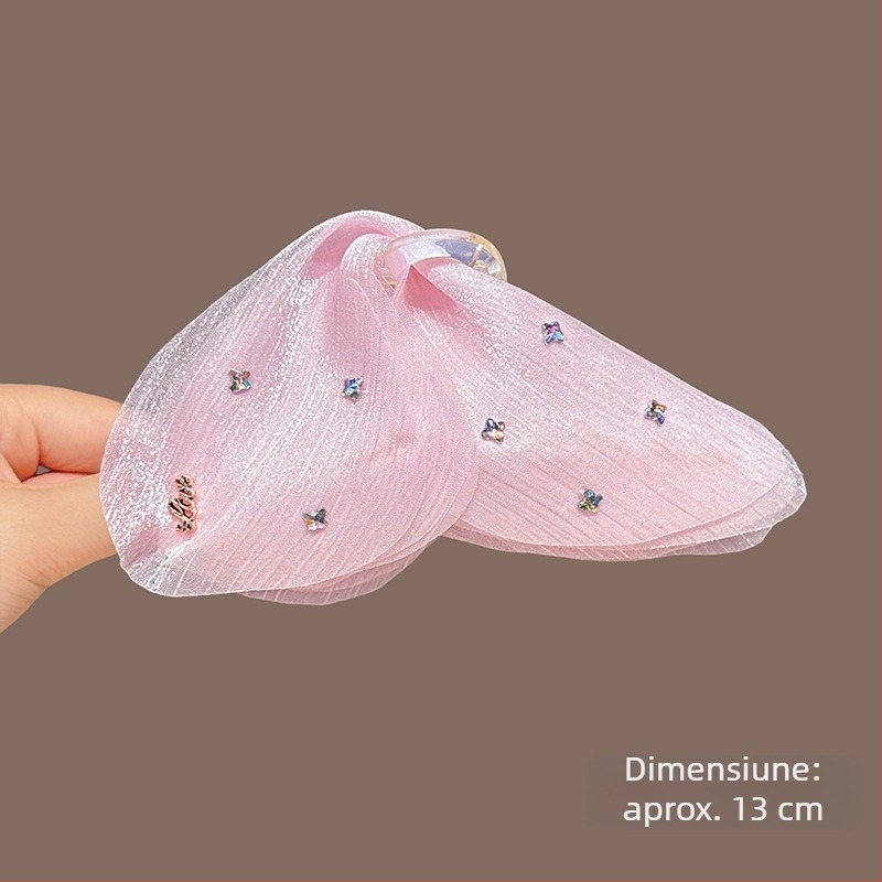 Fluture de zăpadă, blând, de înaltă calitate, elegant, strălucitor, fire, fluture, zână franceză, prindere, clip, rechin, agrafă de păr pe spatele capului