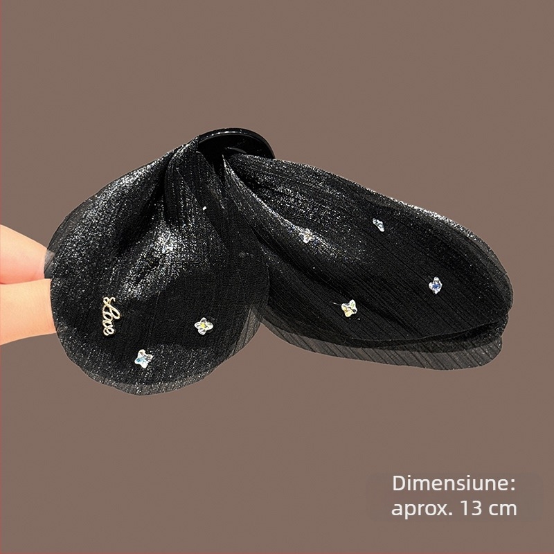 Fluture de zăpadă, blând, de înaltă calitate, elegant, strălucitor, fire, fluture, zână franceză, prindere, clip, rechin, agrafă de păr pe spatele capului