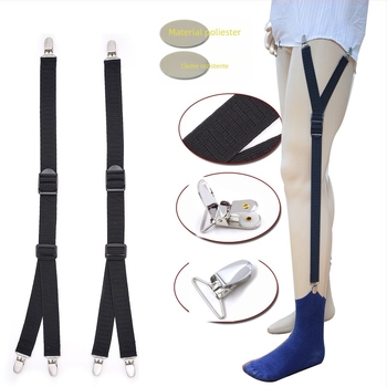 Furnizare transfrontalieră de portjartier rezistent la șifonare pentru cămașă bărbătească europeană și americană, cu 3 clipsuri, bară Y de 2,5 cm