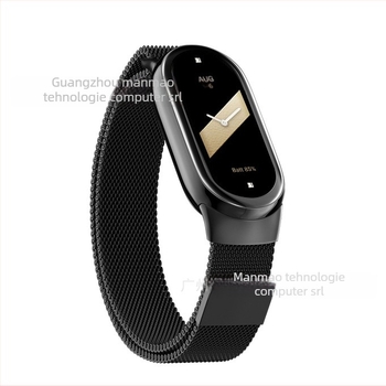 Potrivit pentru Xiaomi Mi Band 10/9 Xiaomi Mi Band 8 Curea de ceas Xiaomi Mi Band 567 Brățară Metal Milan Atracție magnetică