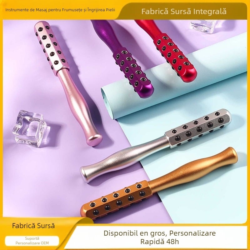 Transfrontalieră Germaniu Particule Rod Roller Beauty Masaj Stick Metal Eye Masaj Acasă Portabil Facial Masaj Stick