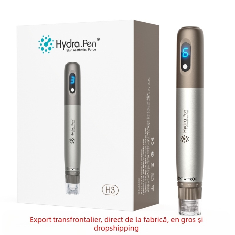 Instrument electric de înfrumusețare cu microace Hydra.Pen H3, aparat de înfrumusețare cu nanoape solubile în apă, consumabile importate în Embryo Face transfrontalier