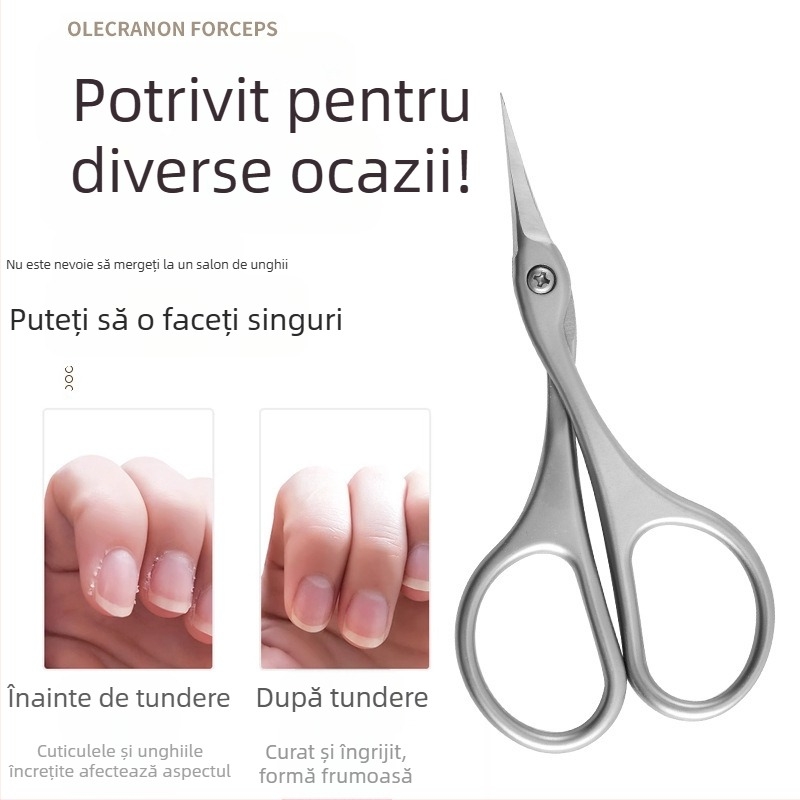 Foarfece noi din oțel inoxidabil în stil rusesc pentru pielea moartă, manichiură, foarfece profesionale pentru tunderea pielii moarte, foarfece speciale pentru manichiură