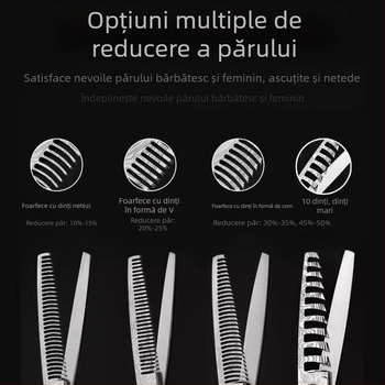 Foarfece profesionale de frizerie cu model Damasc, foarfece de coafură, foarfece de tăiere plată, subțiere, foarfece de tuns fin, foarfece pentru oase de pește