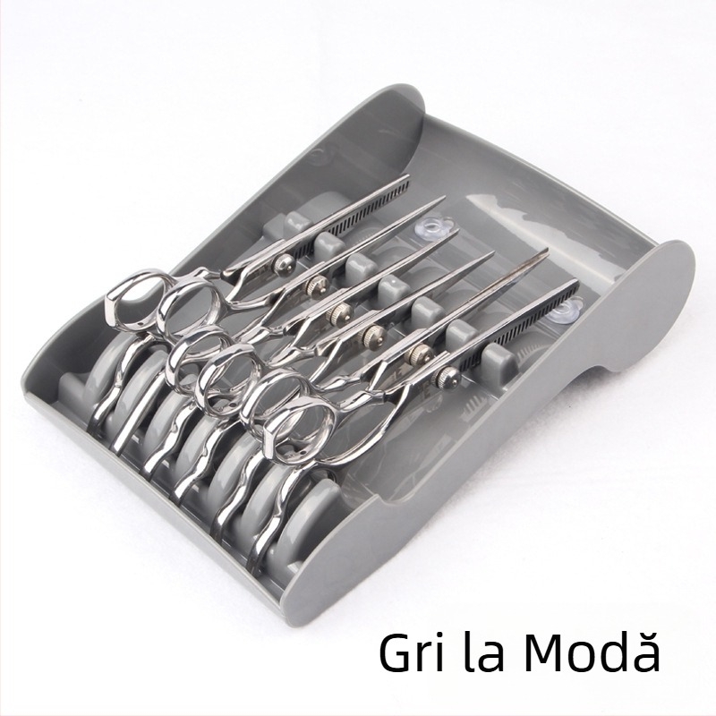 Suport pentru foarfece de coafură, suport pentru instrumente de stilist creativ, suport pentru foarfece de frizerie, cutie de depozitare fixă anti-alunecare