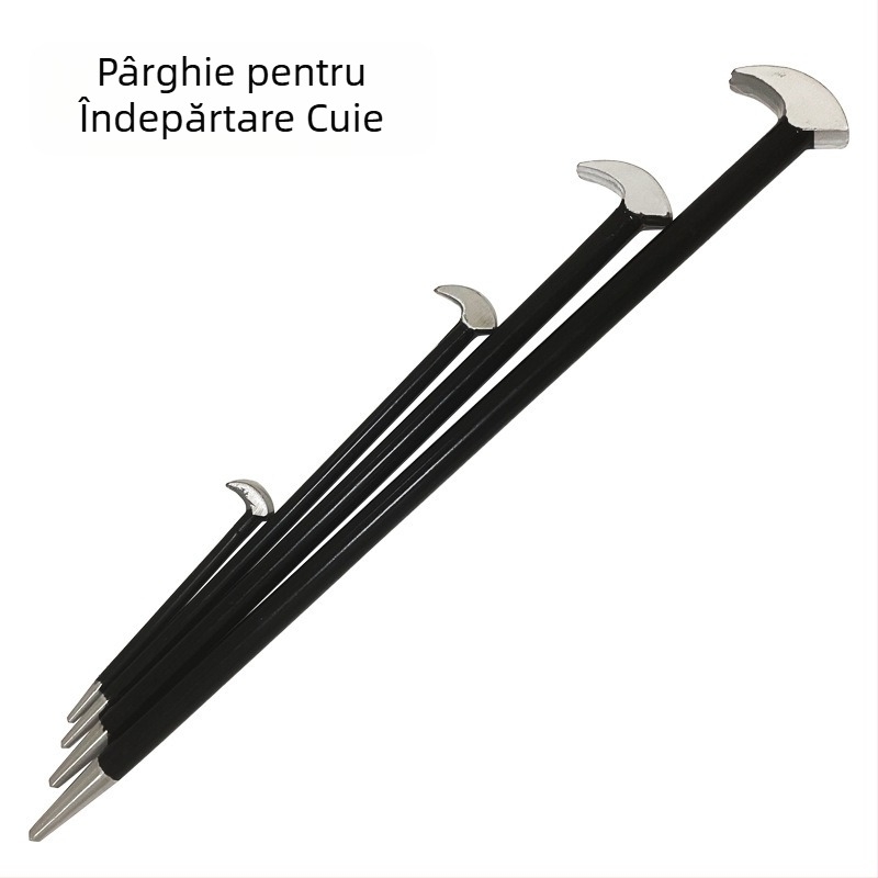 Vânzări directe din fabrică Set de 4 piese Rangă cu tijă rotundă, Dispozitiv de îndepărtare a cuielor, Tratată termic la ambele capete Rangă Efi 6"12"16"20"