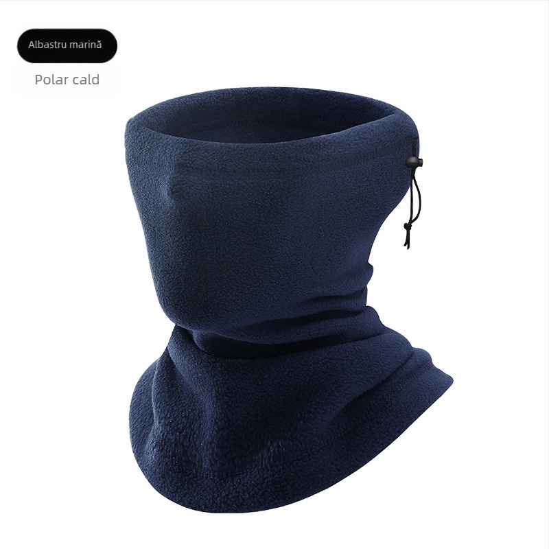 Eșarfă caldă în aer liber pentru gât, eșarfă de schi din fleece, mască de polar fleece, pălărie rezistentă la vânt, șal îngroșat, eșarfă de gât toamna și iarna